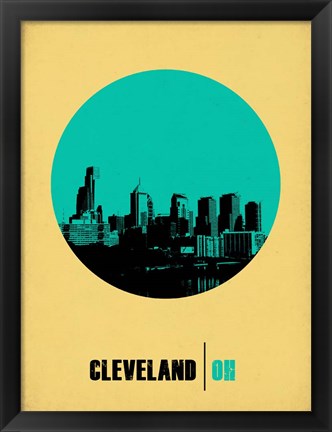 Framed Cleveland Circle 2 Print