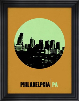 Framed Philadelphia Circle 1 Print