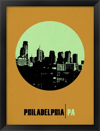 Framed Philadelphia Circle 1 Print