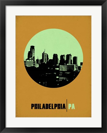 Framed Philadelphia Circle 1 Print