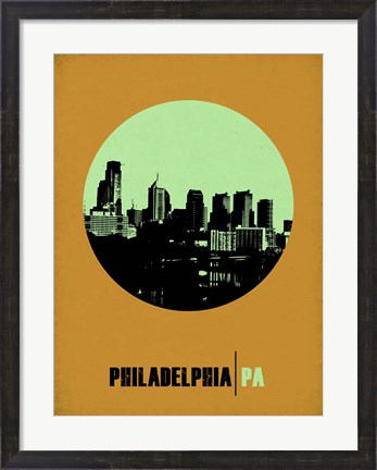 Framed Philadelphia Circle 1 Print