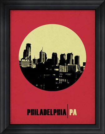 Framed Philadelphia Circle 2 Print