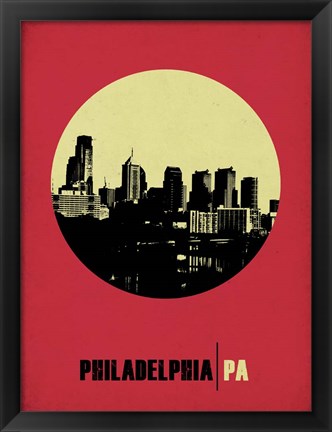 Framed Philadelphia Circle 2 Print