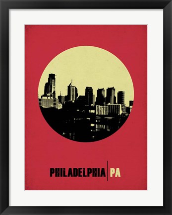 Framed Philadelphia Circle 2 Print