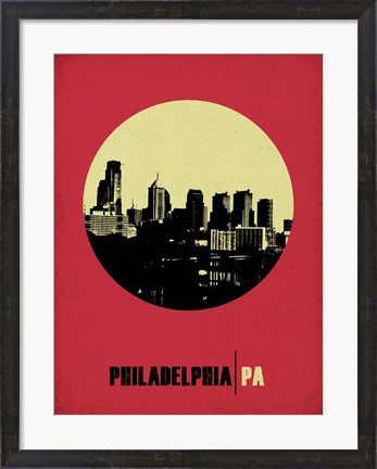 Framed Philadelphia Circle 2 Print
