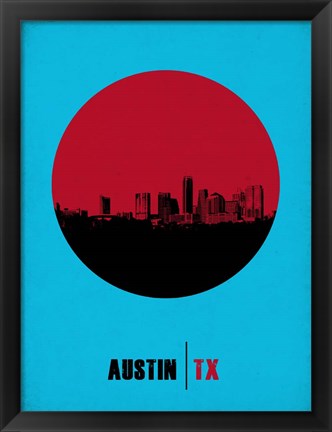 Framed Austin Circle 1 Print