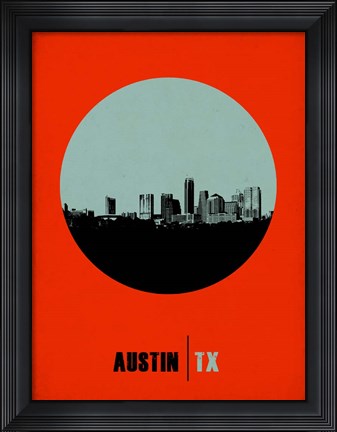 Framed Austin Circle 2 Print