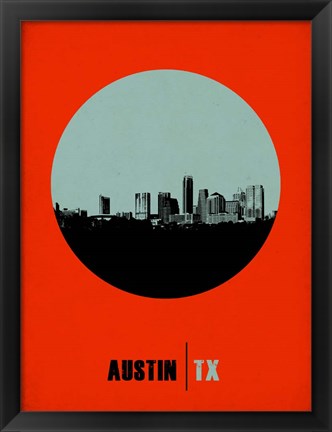 Framed Austin Circle 2 Print