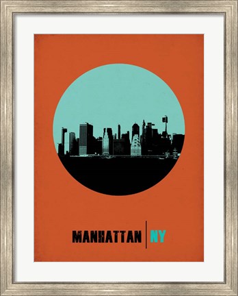 Framed Manhattan Circle 1 Print