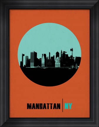 Framed Manhattan Circle 1 Print
