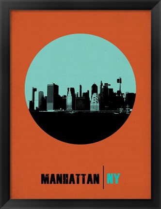 Framed Manhattan Circle 1 Print