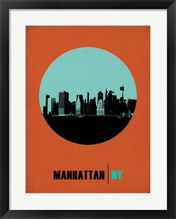 Framed Manhattan Circle 1 Print