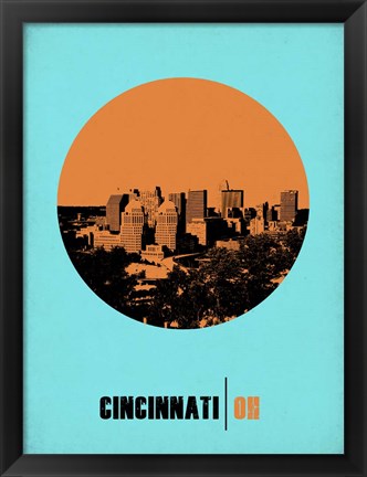 Framed Cincinnati Circle 1 Print