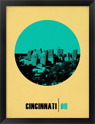 Framed Cincinnati Circle 2 Print