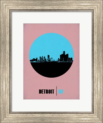 Framed Detroit Circle 1 Print