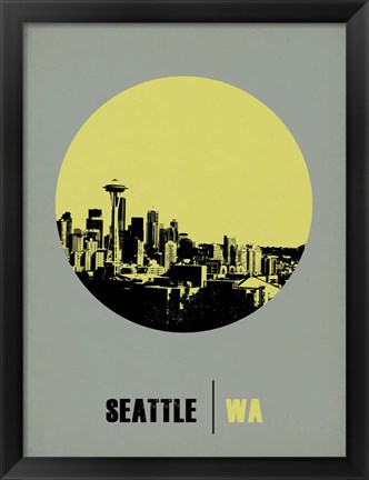 Framed Seattle Circle 2 Print