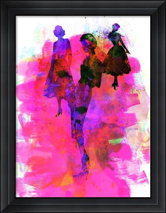 Framed Fashion Models 1 Print