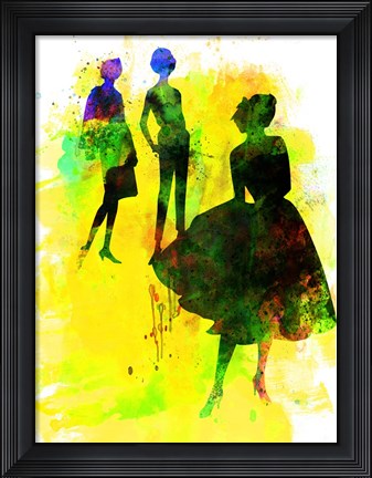 Framed Fashion Models 2 Print