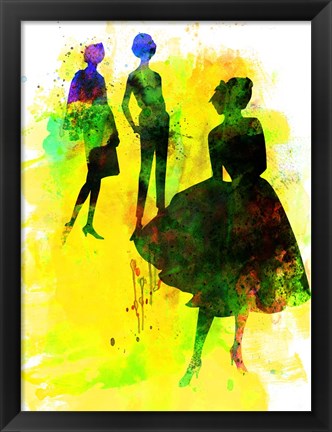 Framed Fashion Models 2 Print