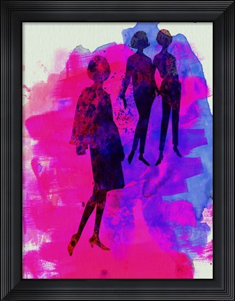 Framed Fashion Models 4 Print