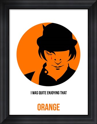 Framed Orange 1 Print