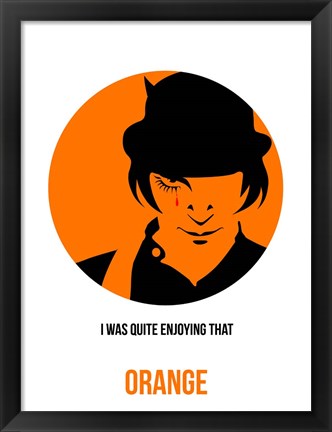 Framed Orange 1 Print