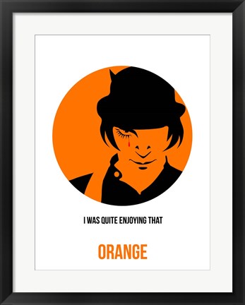 Framed Orange 1 Print