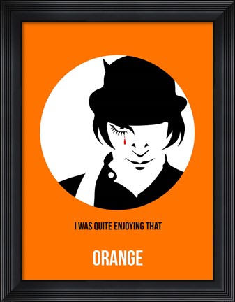 Framed Orange 2 Print