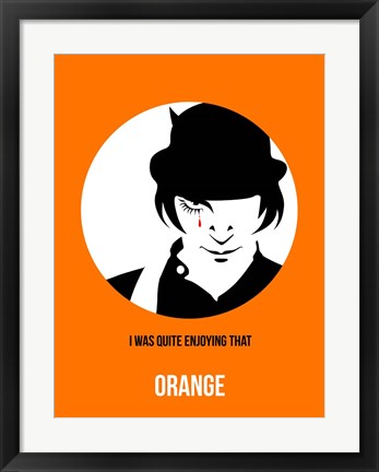 Framed Orange 2 Print