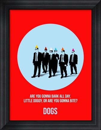Framed Dogs 2 Print