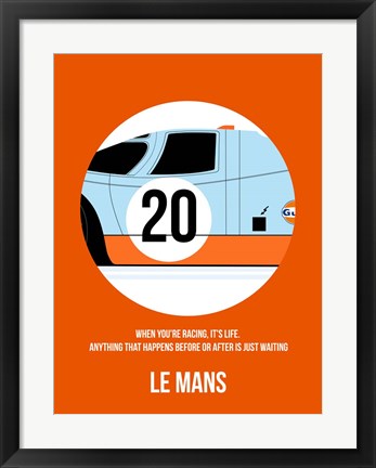 Framed Le Mans 1 Print