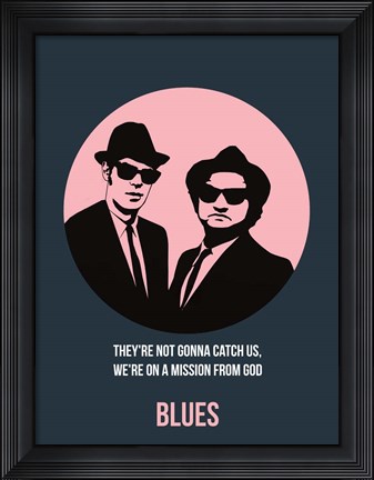 Framed Blues 1 Print