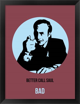 Framed Bad 5 Print