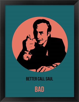 Framed Bad 6 Print