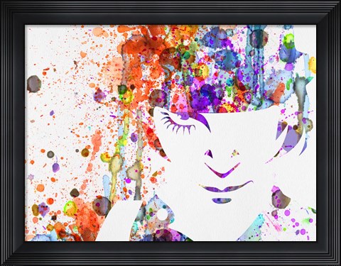 Framed Clockwork Watercolor Print