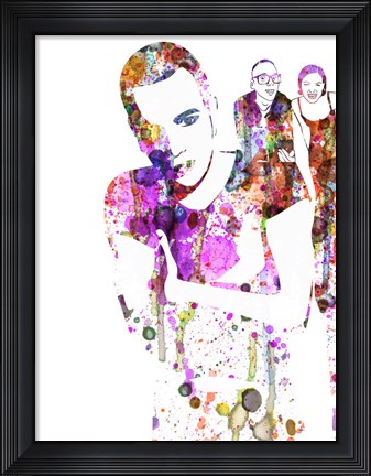 Framed Trainspotting Watercolor 1 Print