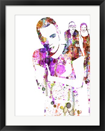 Framed Trainspotting Watercolor 1 Print