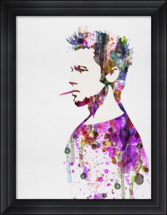 Framed Fight Club Watercolor Print