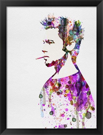 Framed Fight Club Watercolor Print