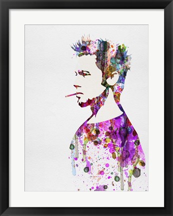 Framed Fight Club Watercolor Print