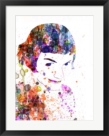 Framed Amelie Watercolor Print