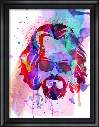 Framed Dude Watercolor Print