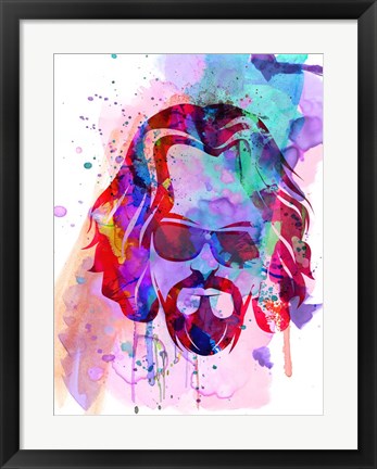 Framed Dude Watercolor Print