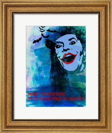 Framed Laughter Watercolor Print