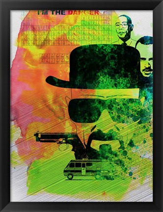 Framed Heisenberg Watercolor Print