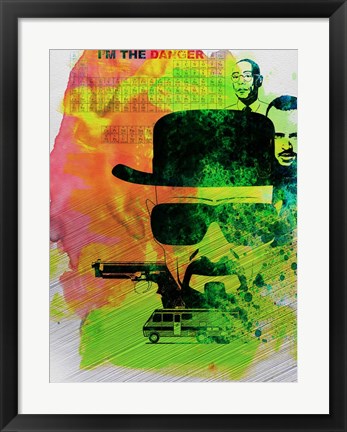 Framed Heisenberg Watercolor Print