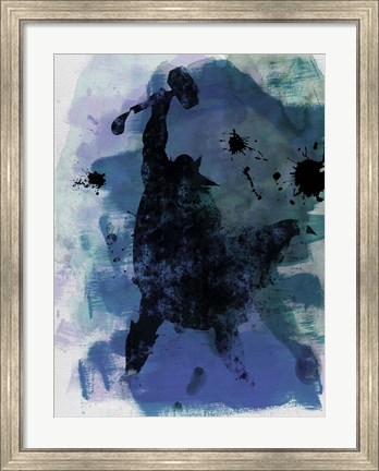 Framed Thor Watercolor Print