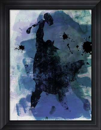 Framed Thor Watercolor Print