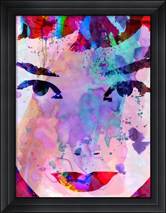 Framed Audrey Watercolor Print