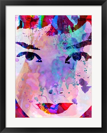 Framed Audrey Watercolor Print